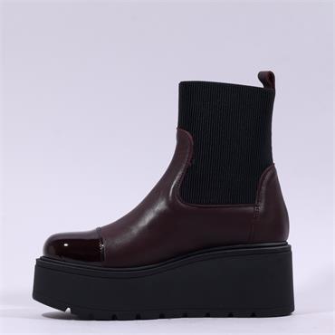 Marco Moreo Vale Stretch Toe Cap Boot - Burgundy Leather